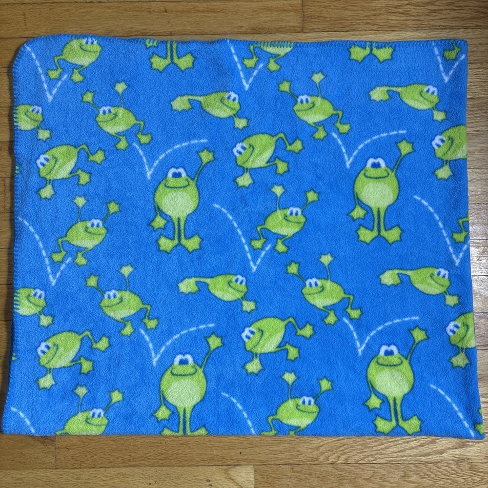 Cute Jumping Frogs Fleece Blanket‎ 50"x60"